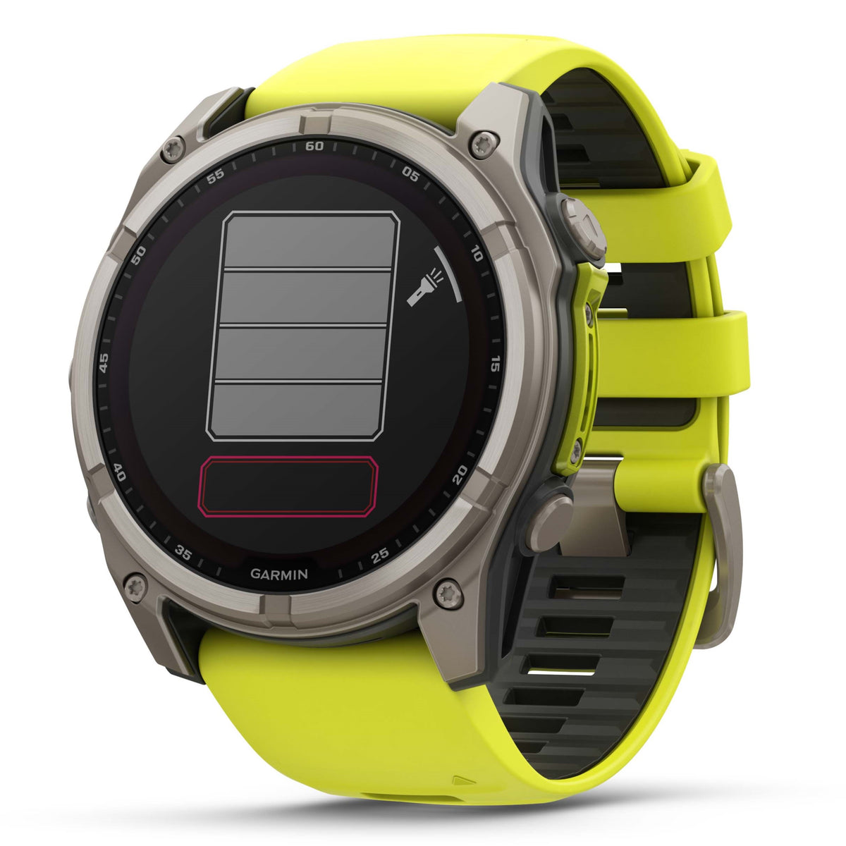 Garmin Fenix 8 - 51mm Sapphire Solar Titanium & Yellow 010-02907-21
