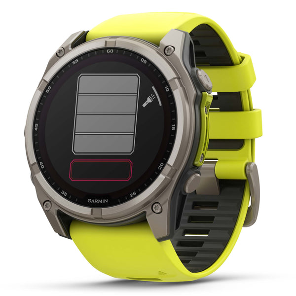 Garmin Fenix 8 - 51mm Sapphire Solar Titanium & Yellow 010-02907-21