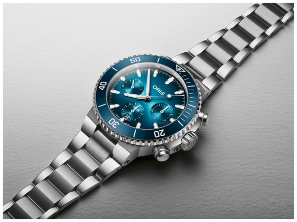 Oris Aquis Date Chronograph Blue Dial 43.5mm Watch