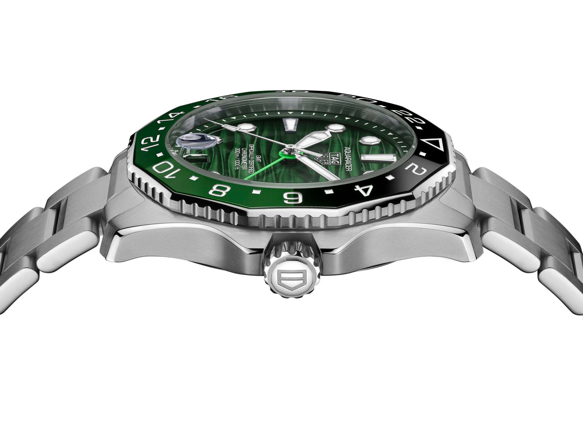 Tag Heuer Aquaracer Professional 300 GMT, Green & Black Dial, 42mm Watch WBP5115.BA0013