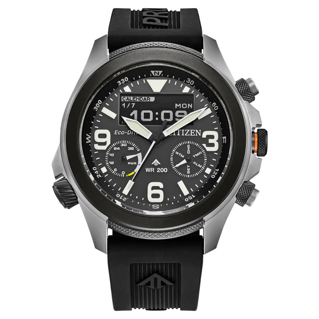 Citizen Eco-Drive Promaster Land Black 44mm Watch JV1007-07E