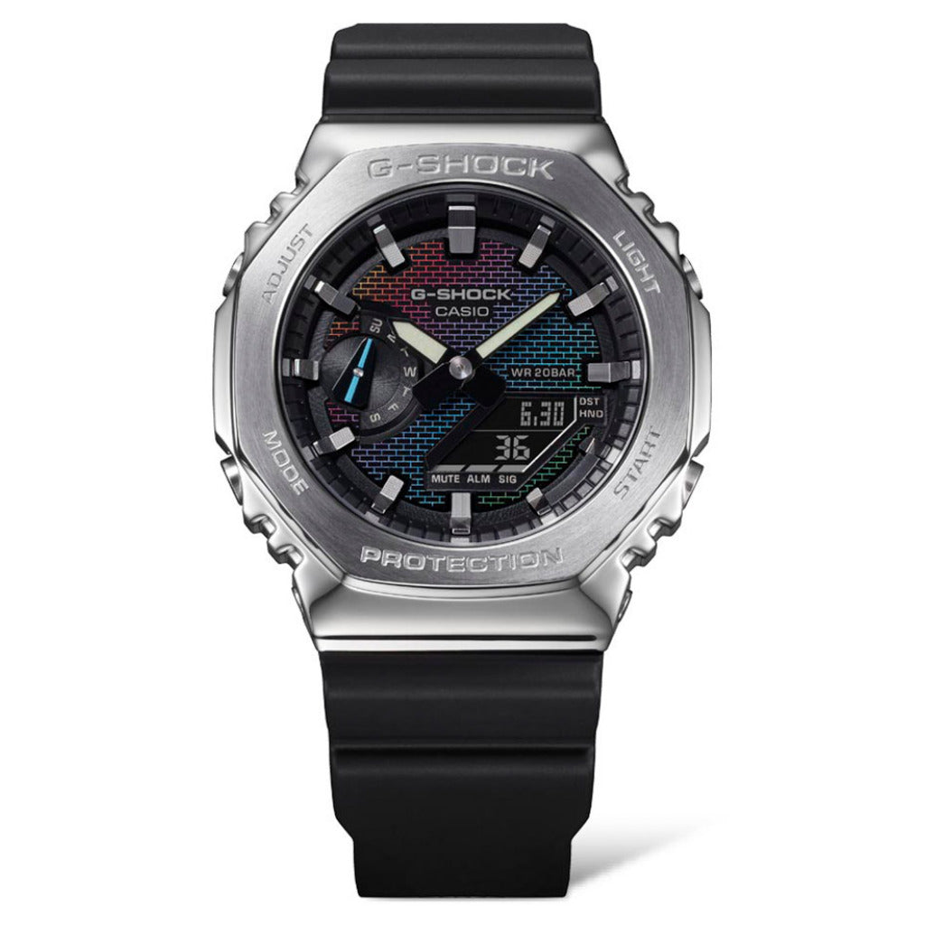 G- SHOCK Utility Rainbow Brick Wall Series Steel GM-2100RW-1AER