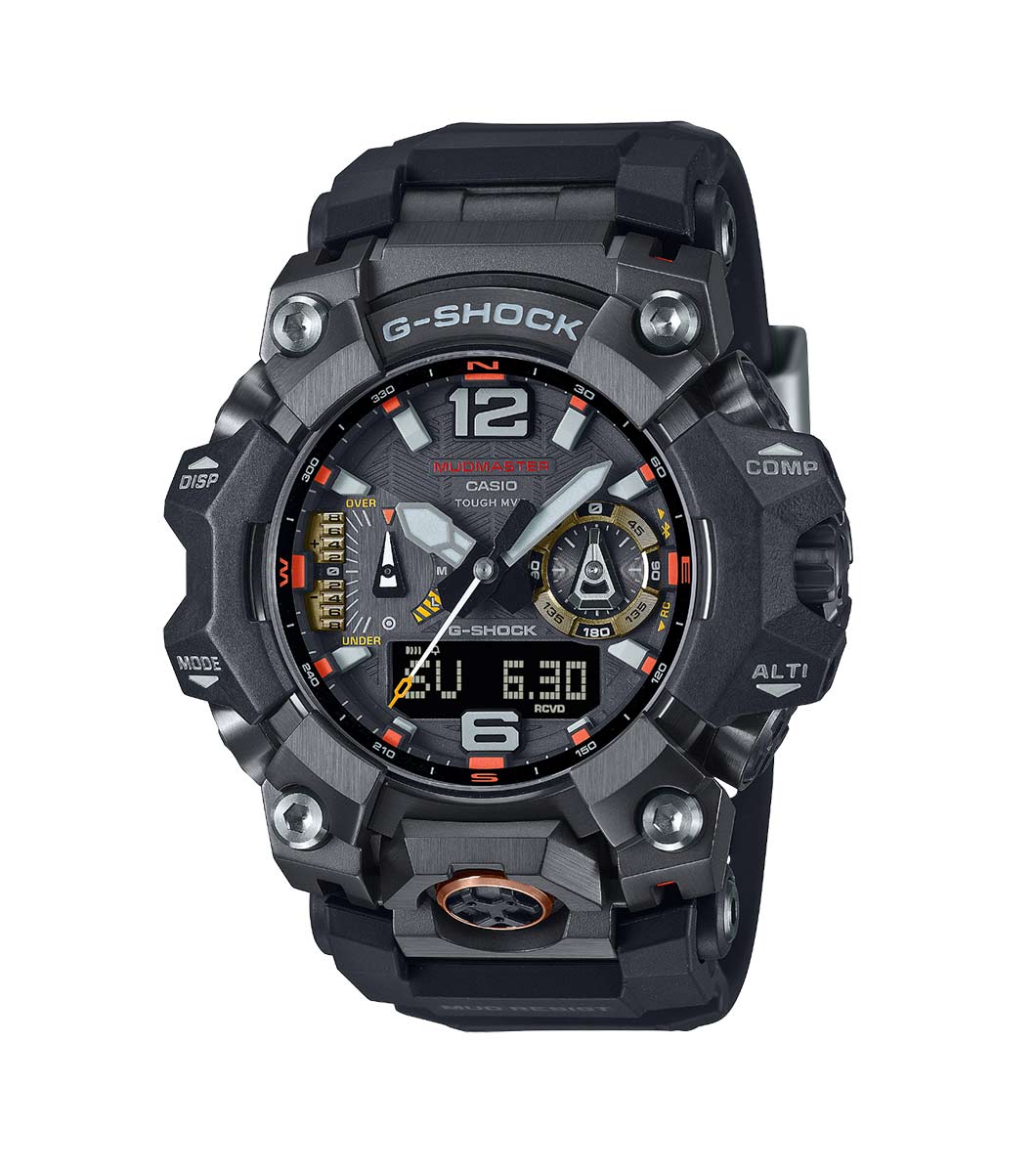 G-SHOCK Mudmaster Black and Emergency Colours GWG-B1000EC-1AER