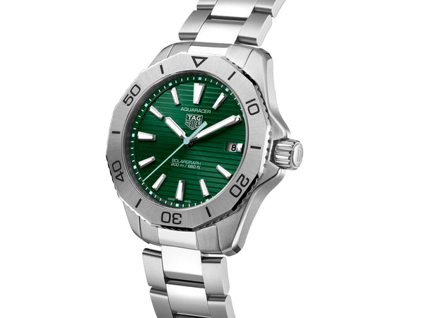 Tag Heuer Aquaracer Professional 200 Solargraph Steel Green 40mm Watch WBP1115.BA0000