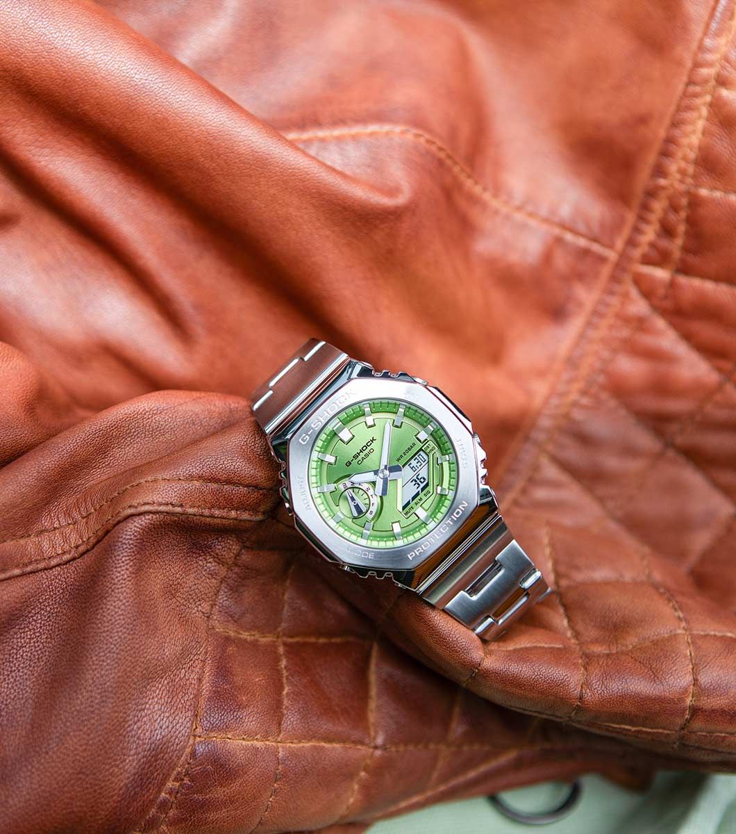 G-SHOCK Metal Covered 2100 Series Green Watch GM-2110D-3AER