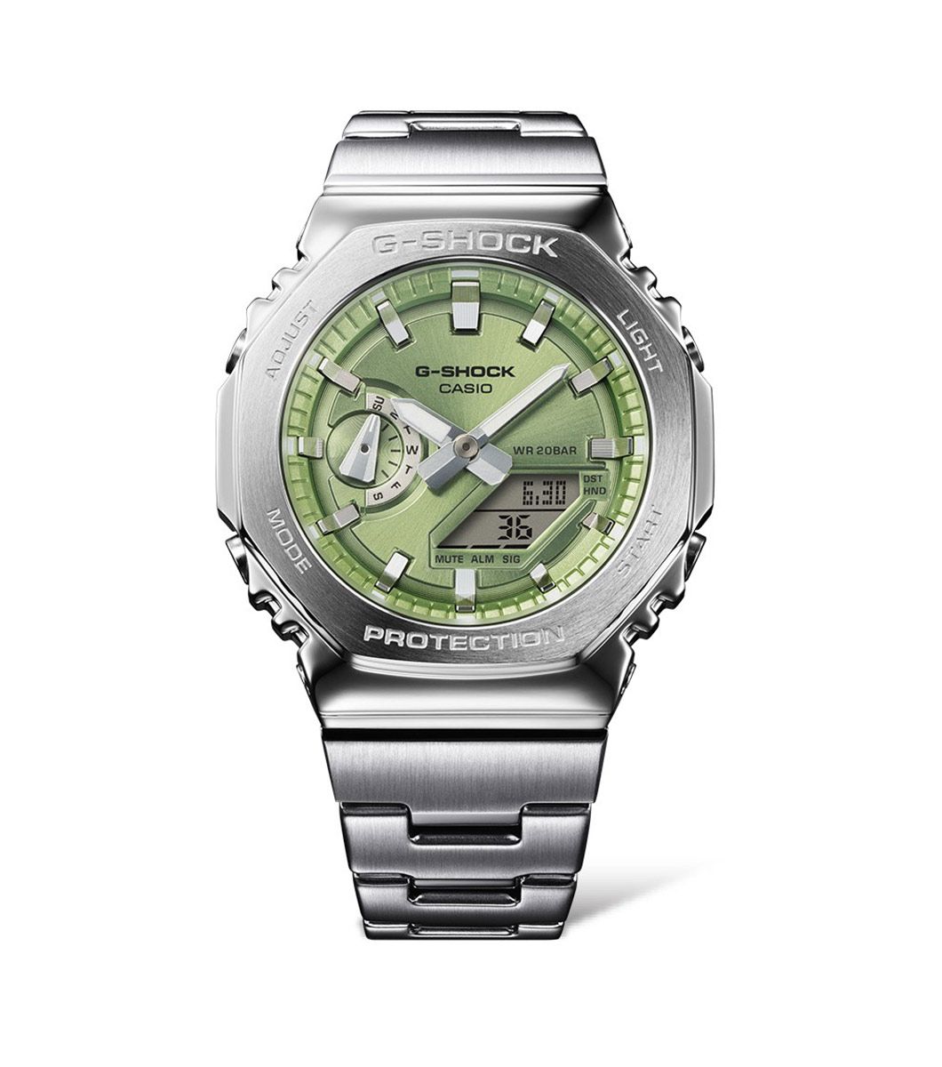 G-SHOCK Metal Covered 2100 Series Green Watch GM-2110D-3AER