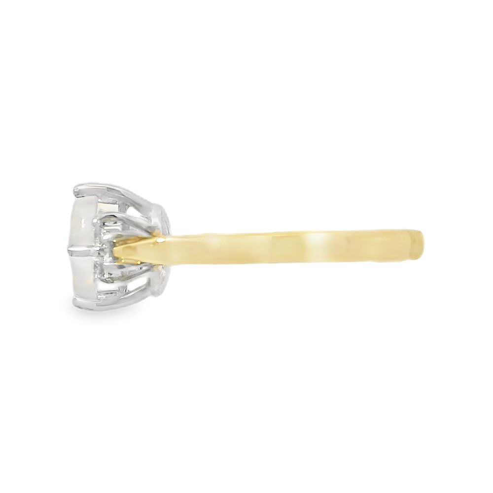 Opal & Diamond 18ct Yellow Gold Ring
