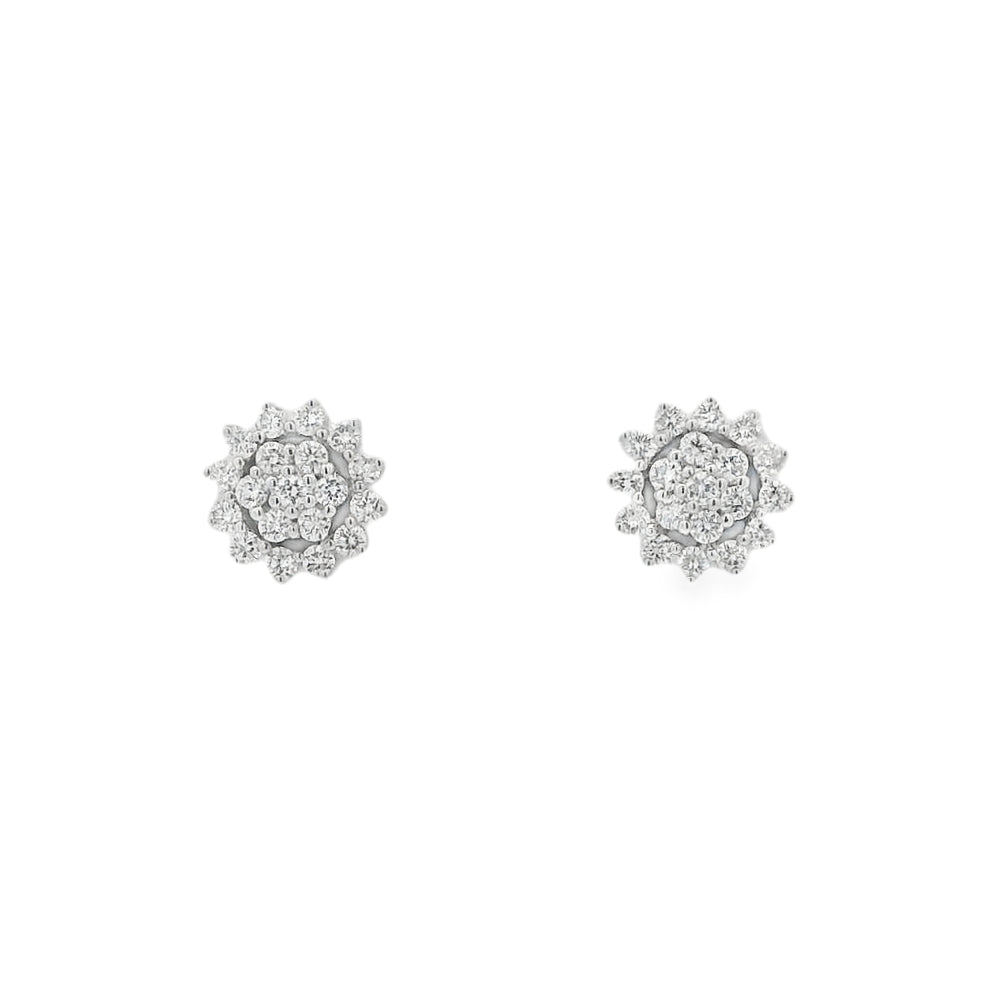 Diamond 18ct White Gold Earrings