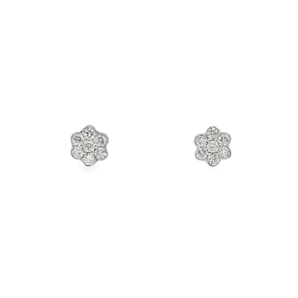 Diamond 18ct White Gold Earrings