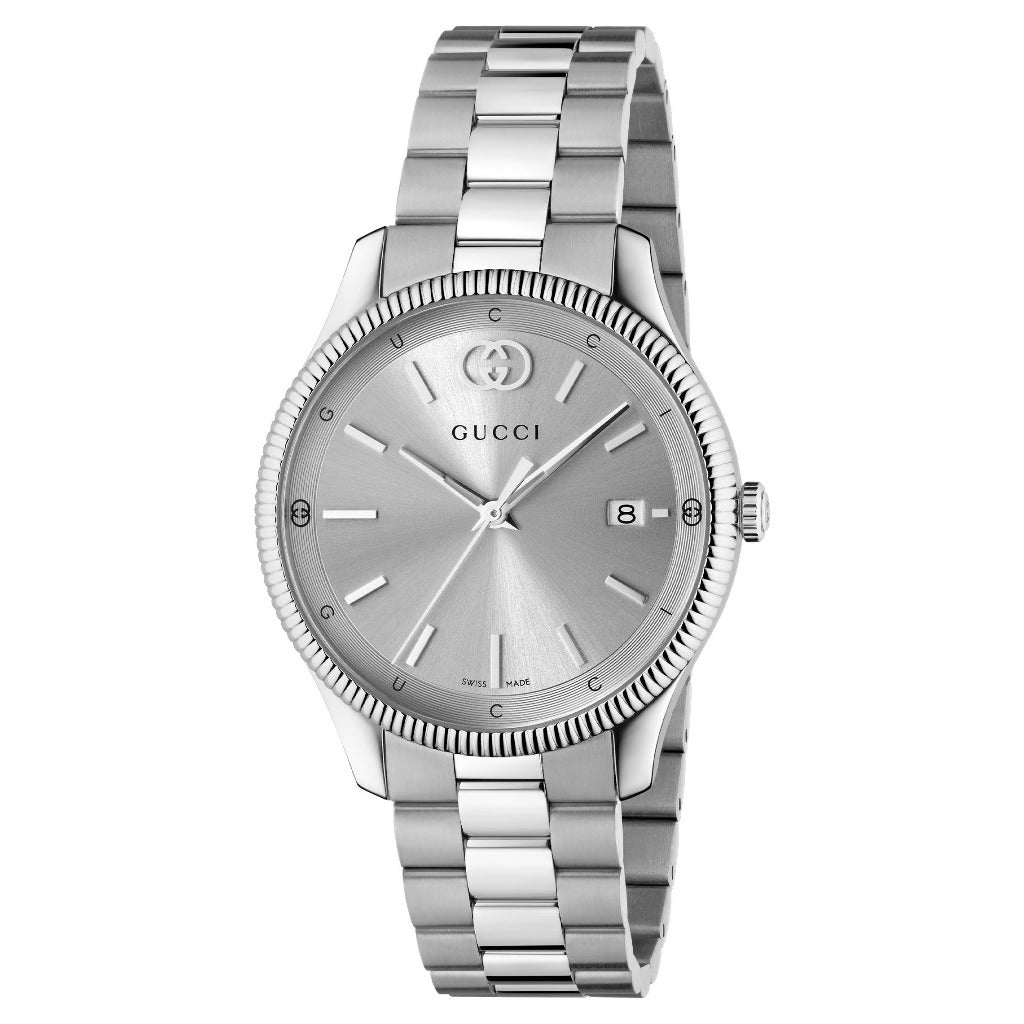 GUCCI G-Timeless Silver Dial 38mm Watch YA1264232