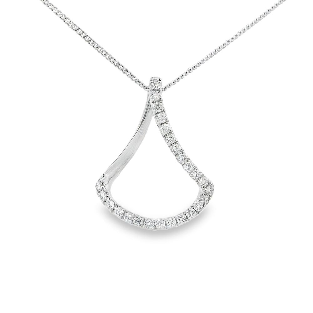 Diamond 18ct White Gold 0.28ct Pendant