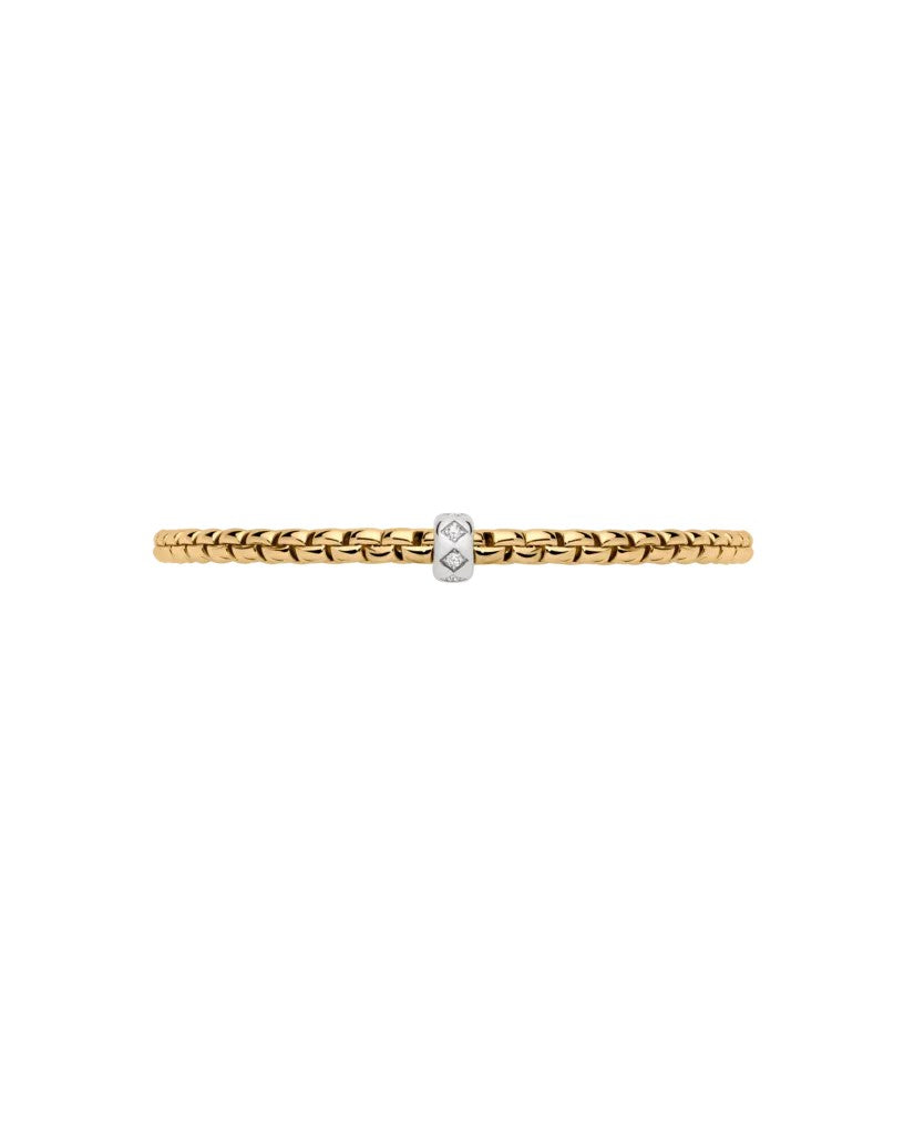 Fope Eka 18ct Flex'it Bracelet With Rhombus-Set Diamonds