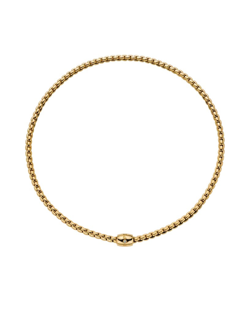 Fope Eka Flex'it 18ct Yellow Gold and Diamond Necklet