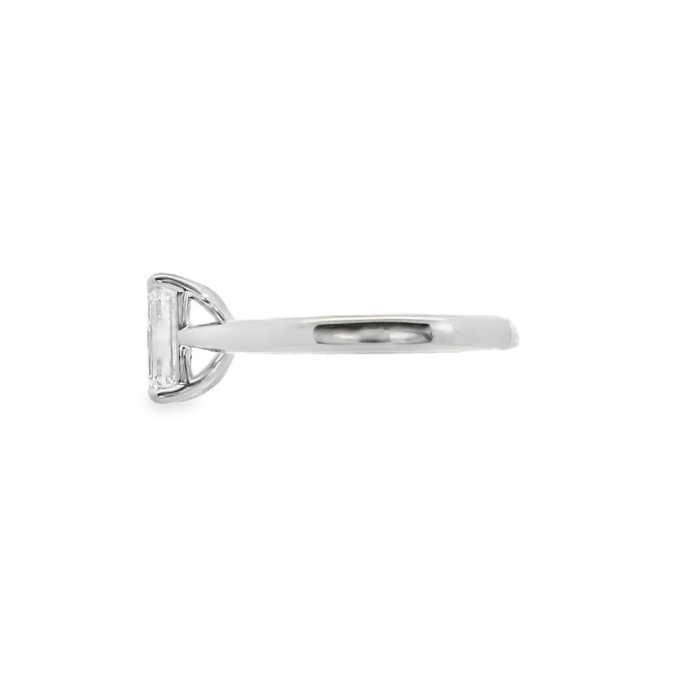 Emerald Cut Single Stone 2.04ct Lab Grown Diamond, Platinum