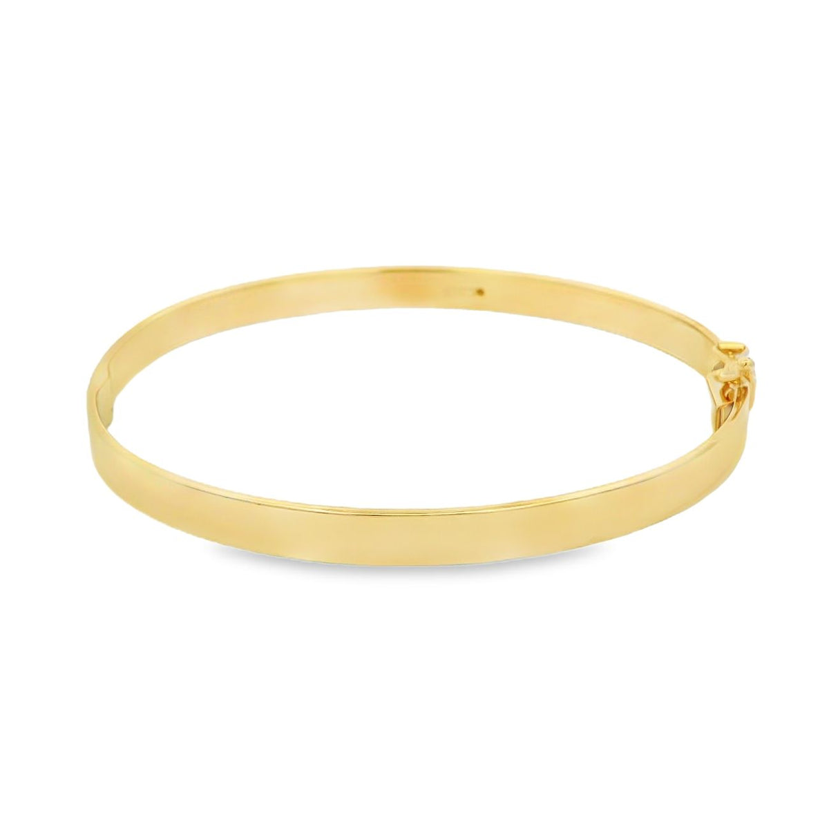 9ct Yellow Gold Solid Hinged Bangle