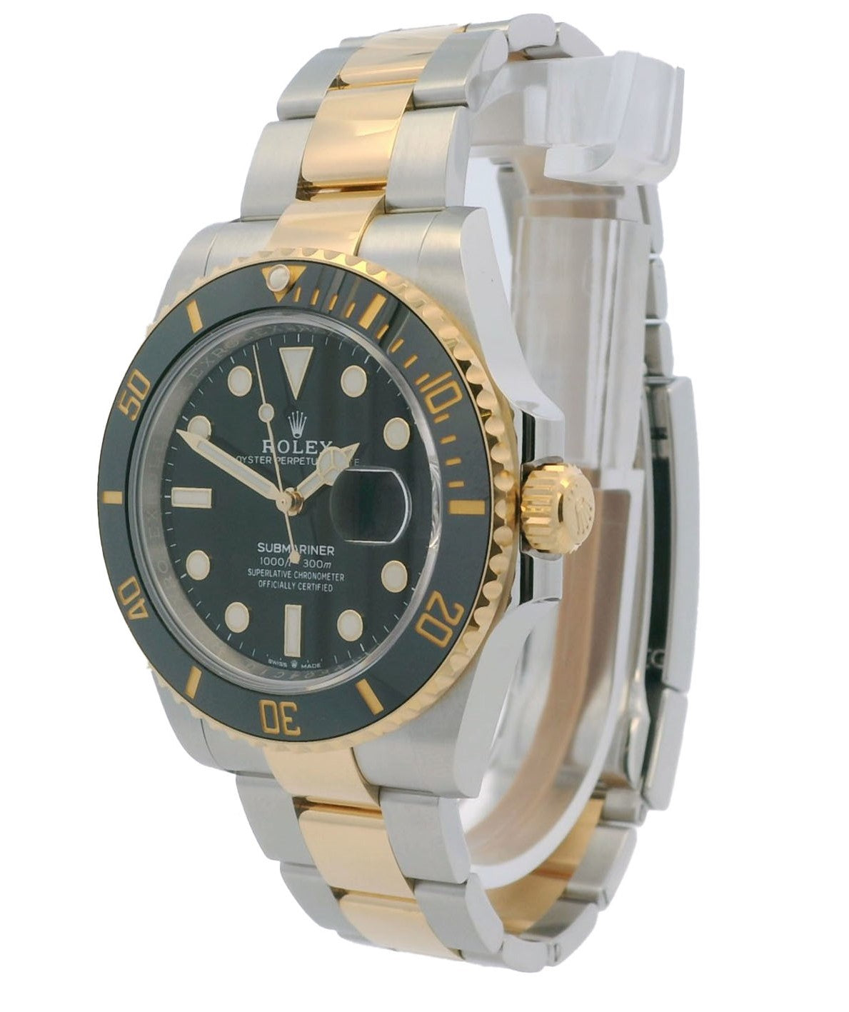 Rolex Submariner Date Black Oyster Steel & Yellow Gold 41mm Watch 126613LN