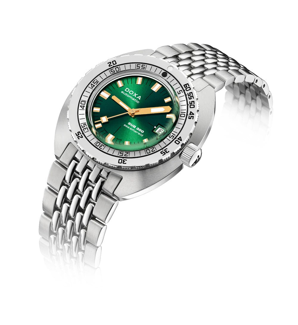 Doxa SUB 300 Sea Emerald Stainless Steel 42.5mm Watch 821.10.131.10