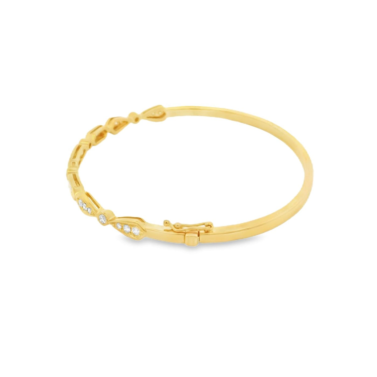 Diamond 18ct Yellow Gold 0.66ct Bangle