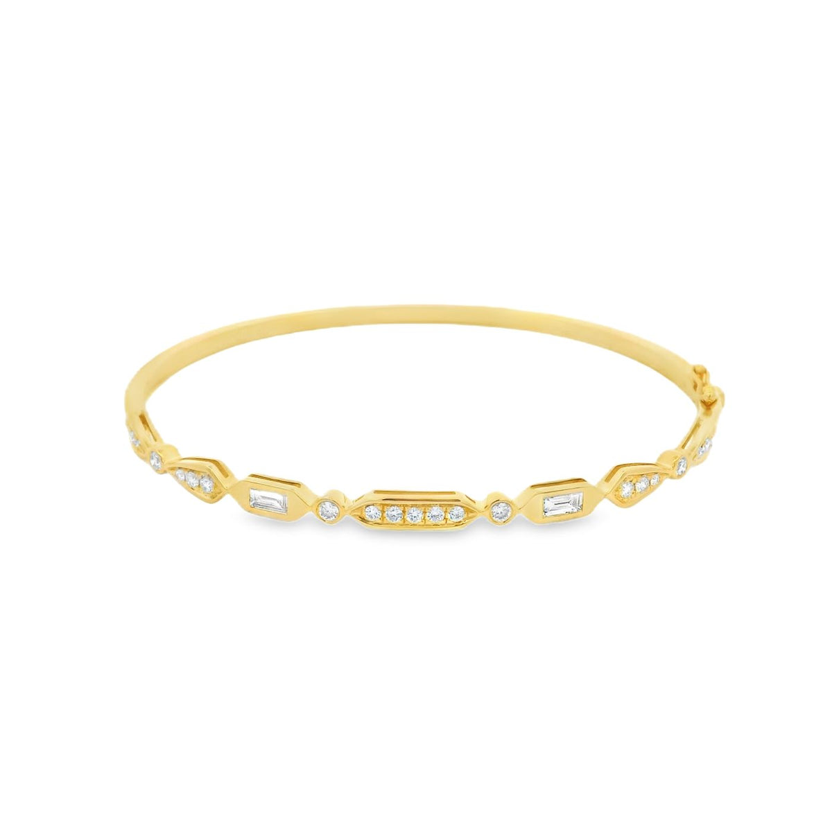 Diamond 18ct Yellow Gold 0.66ct Bangle