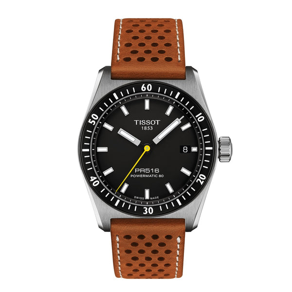 Tissot PR516 Powermatic 80 Black 38mm Watch T1494071605100