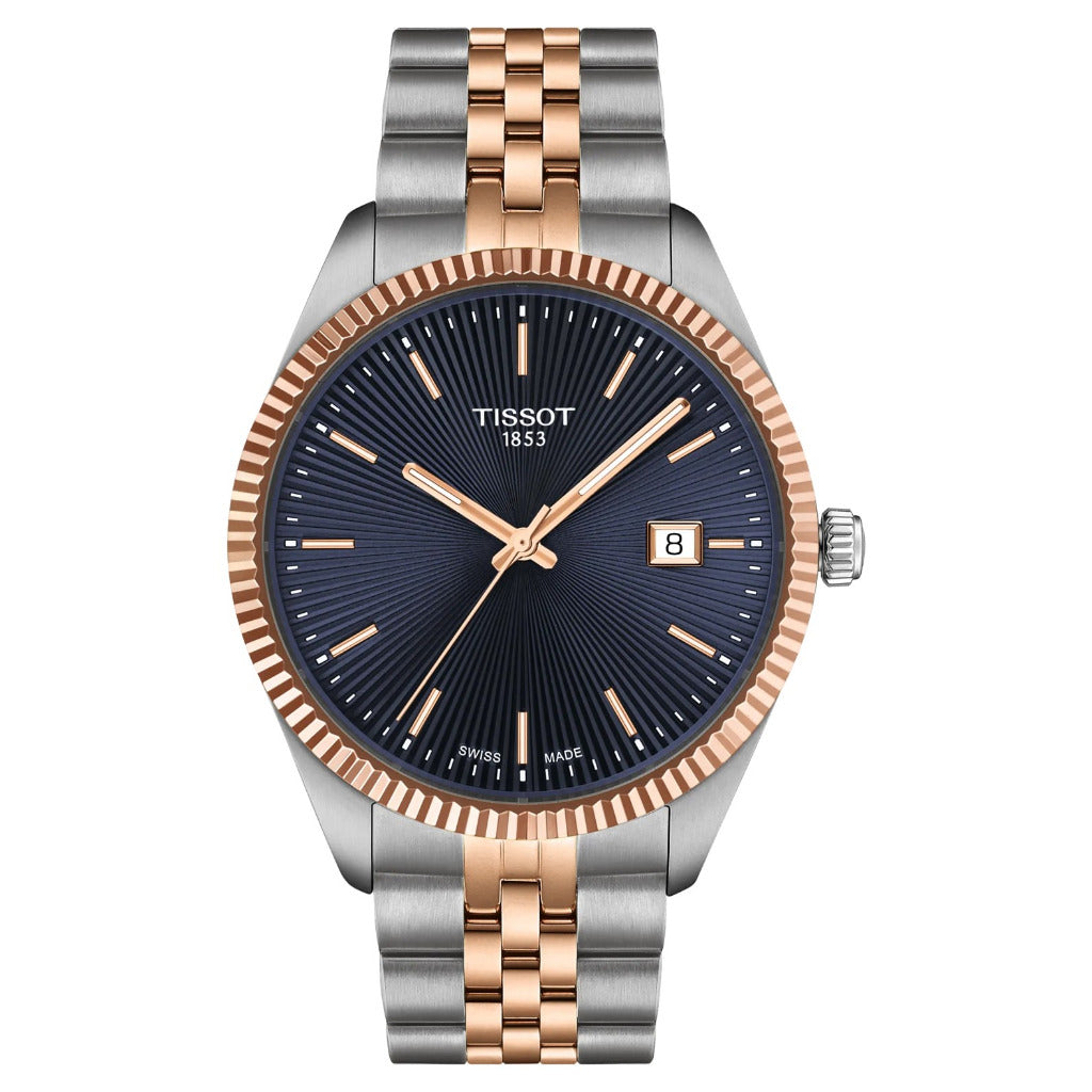 Tissot Ballade Blue Dial 40mmTwo Tone Watch T1564102204100