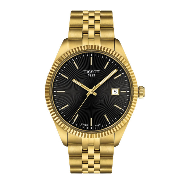 Tissot Ballade Black Dial 40mm Gold PVD Watch T1564103305100