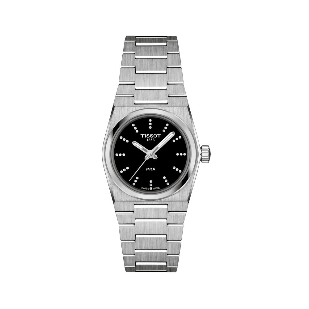 Tissot PRX Black Dial & Diamond 25mm Watch T1370101105600