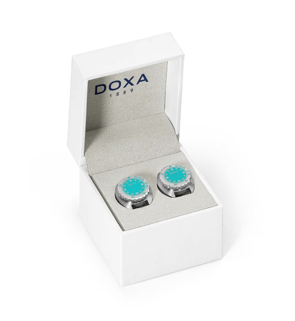 Doxa SUB Aquamarine Cufflinks CUF.10.241