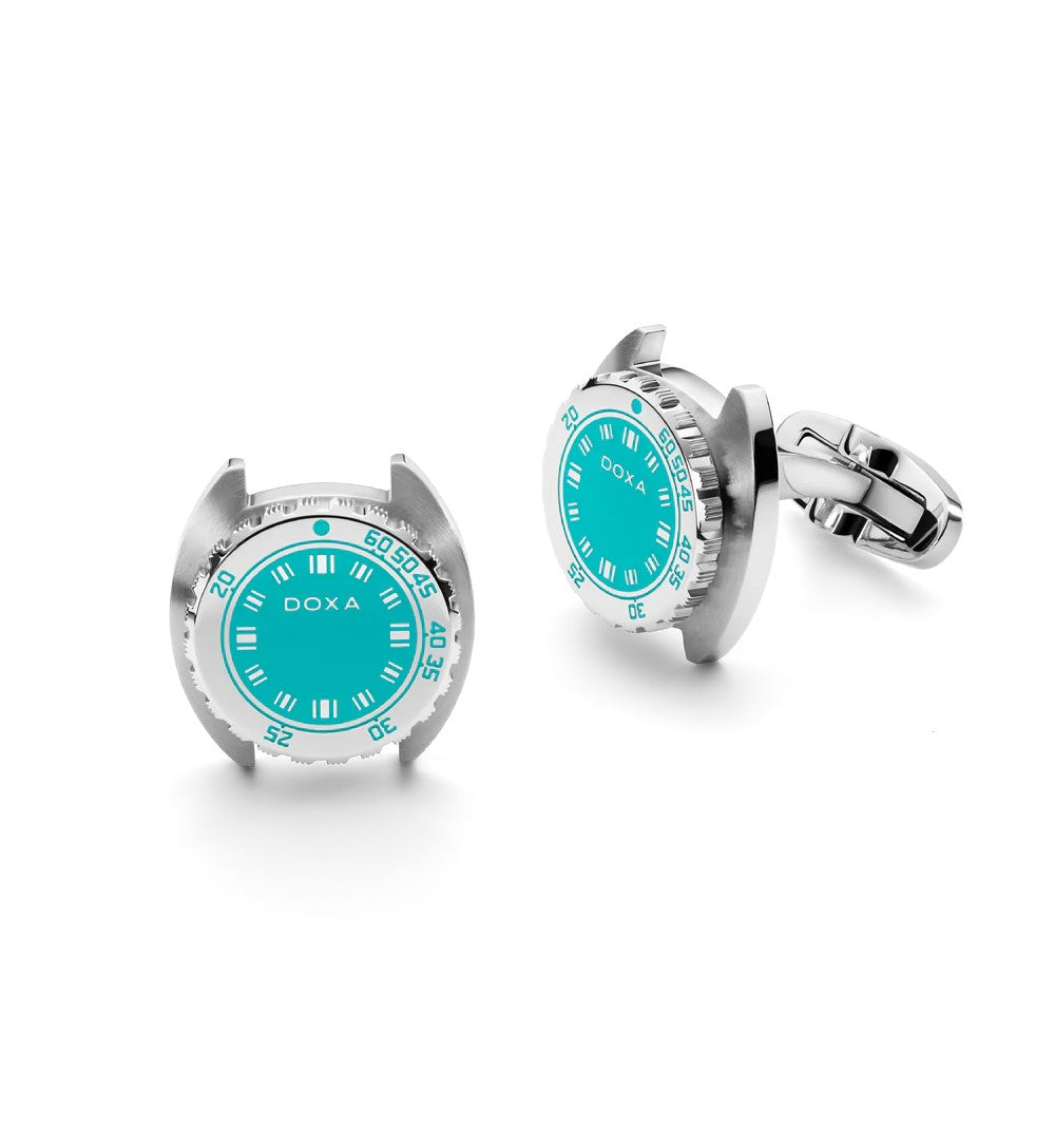 Doxa SUB Aquamarine Cufflinks CUF.10.241