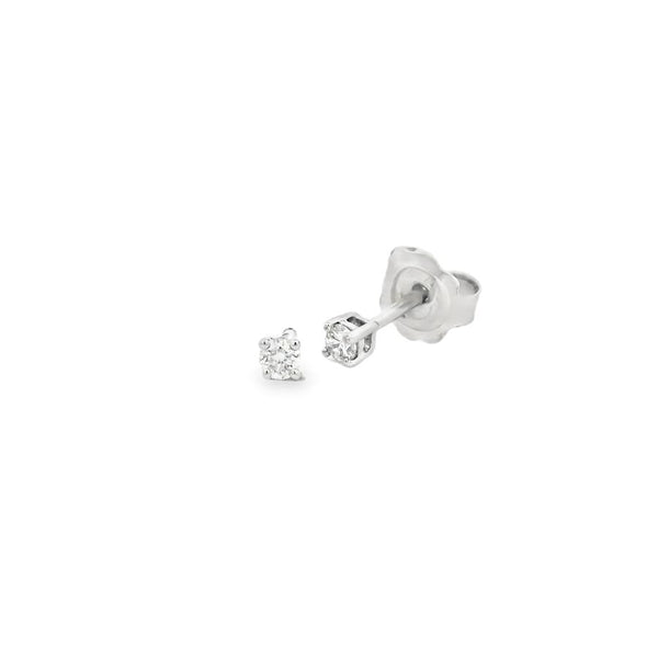 Diamond 18ct White Gold Round Brilliant 0.15ct Stud Earrings