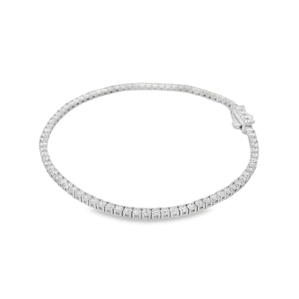 Round Brilliant Cut 3.36ct Lab Grown Diamond Bracelet