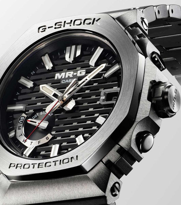 G-SHOCK MR-G B2100 Silver Dial Titanium Watch MRG-B2100D-1ADR
