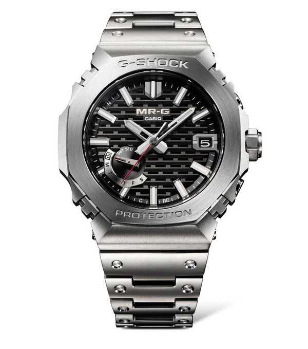 G-SHOCK MR-G B2100 Silver Dial Titanium Watch MRG-B2100D-1ADR