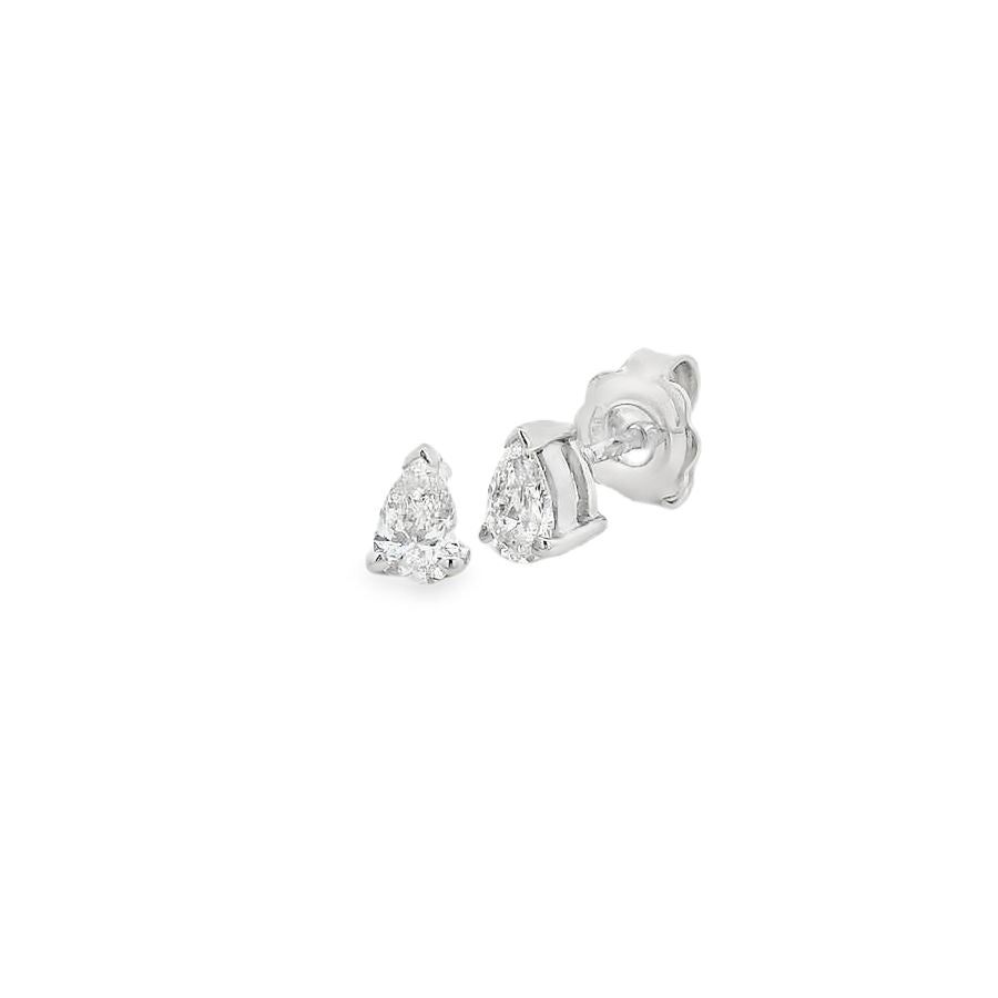 Diamond 18ct White Gold Pear Cut 0.60ct Stud Earrings
