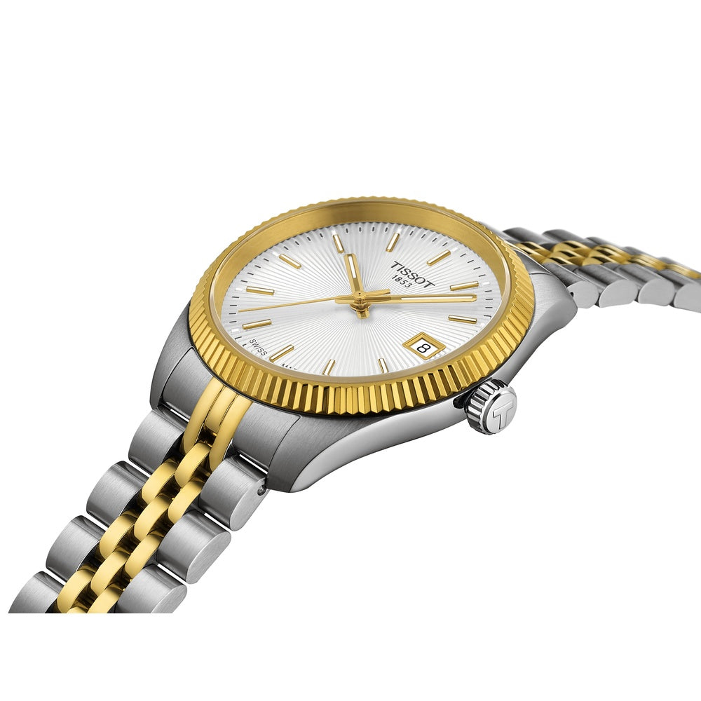 Tissot Ballade Silver Dial Two Tone 34mm Watch