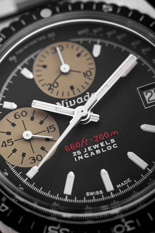 Nivada Grenchen Autochron White 38mm Watch 77002A45