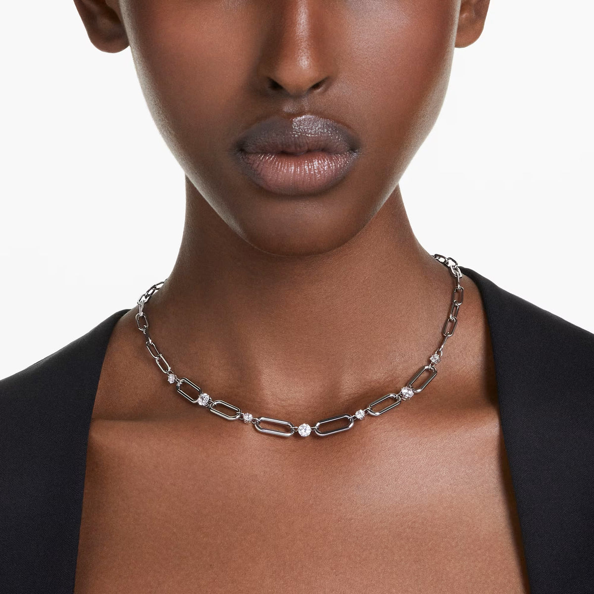 Swarovski Constella Necklace, White, Rhodium Plated