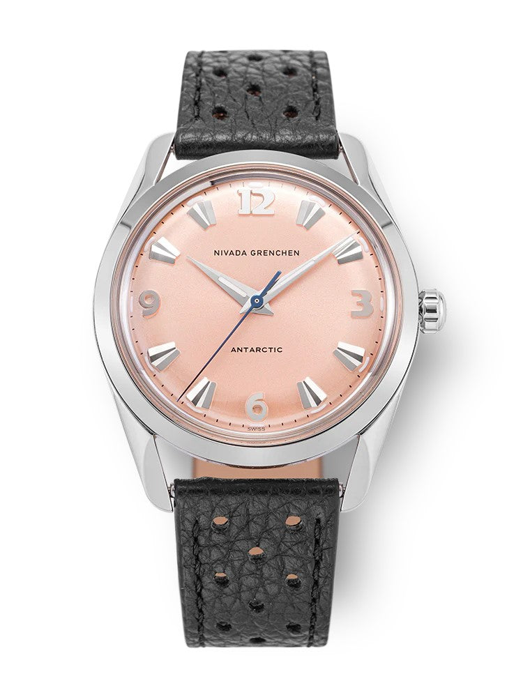 Nivada Grenchen Antarctic 35mm Salmon No Date Limited Edition Watch