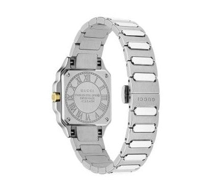 Gucci G-Flat Stainless Steel 30mm Black Watch YA166505