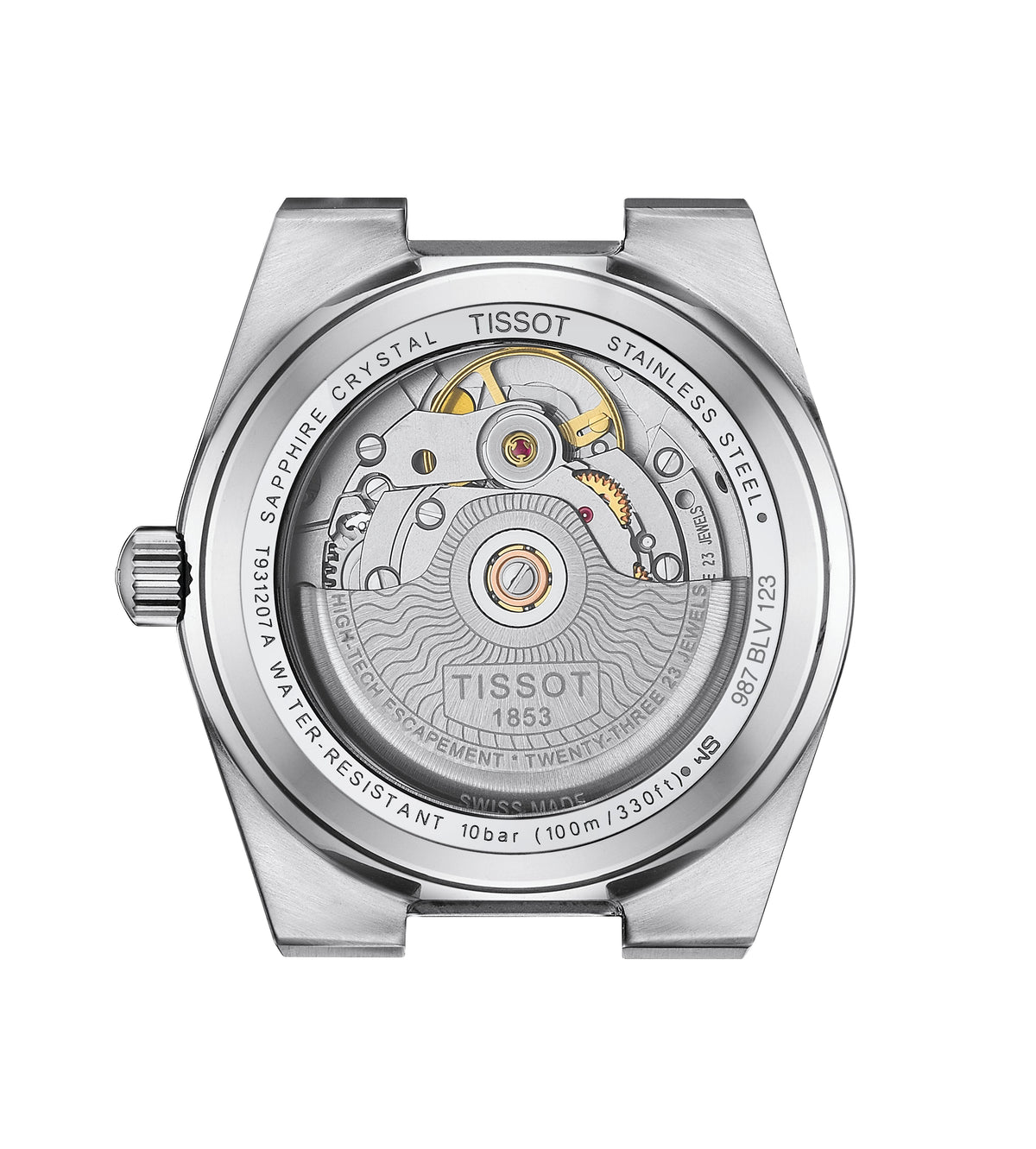 Tissot PRX Powermatic 80 35mm Steel and 18K Gold Bezel Watch T9312074103101
