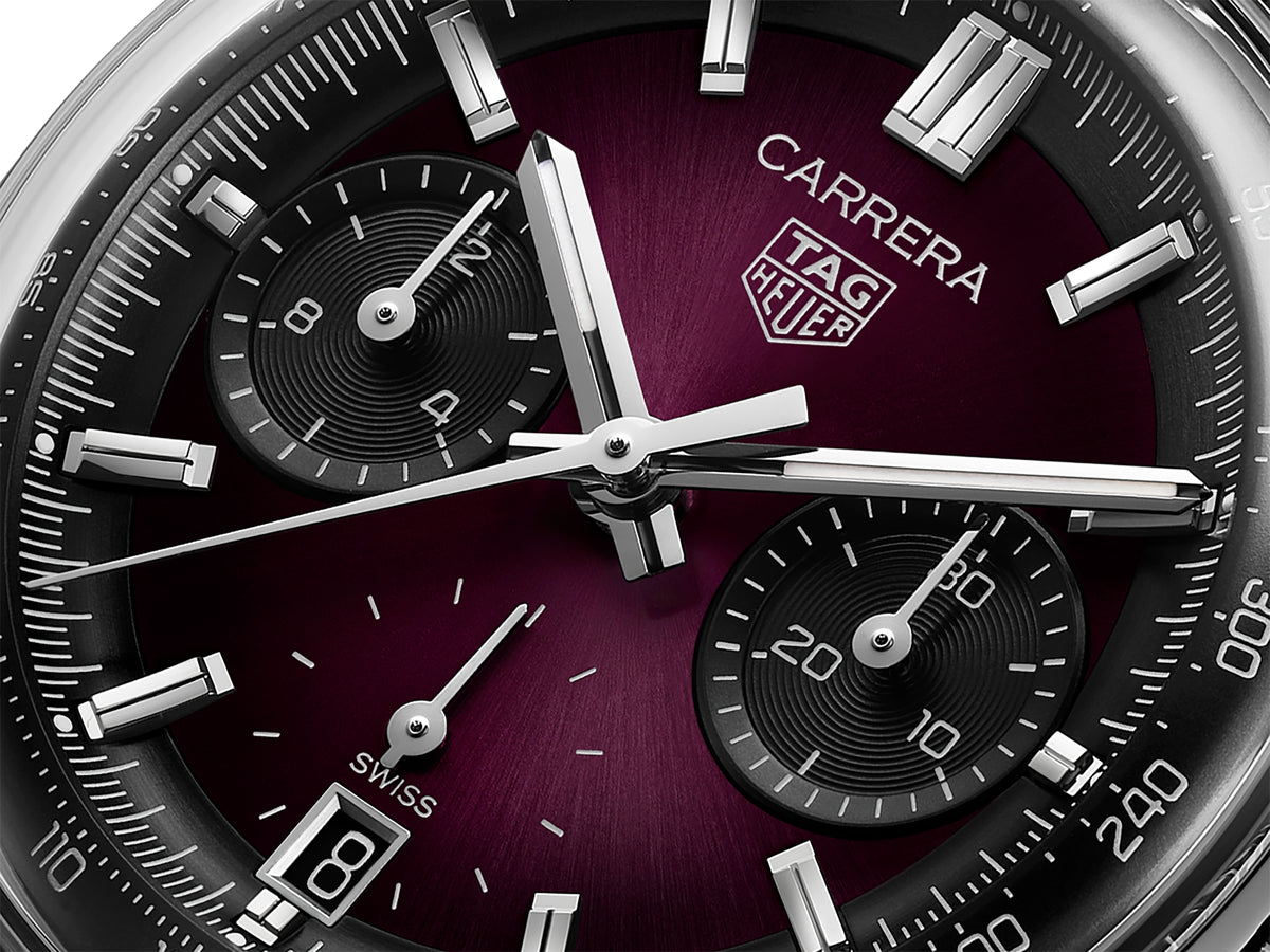 Tag Heuer Carrera Chronograph Date Purple 39mm Watch CBS2219.FC6607