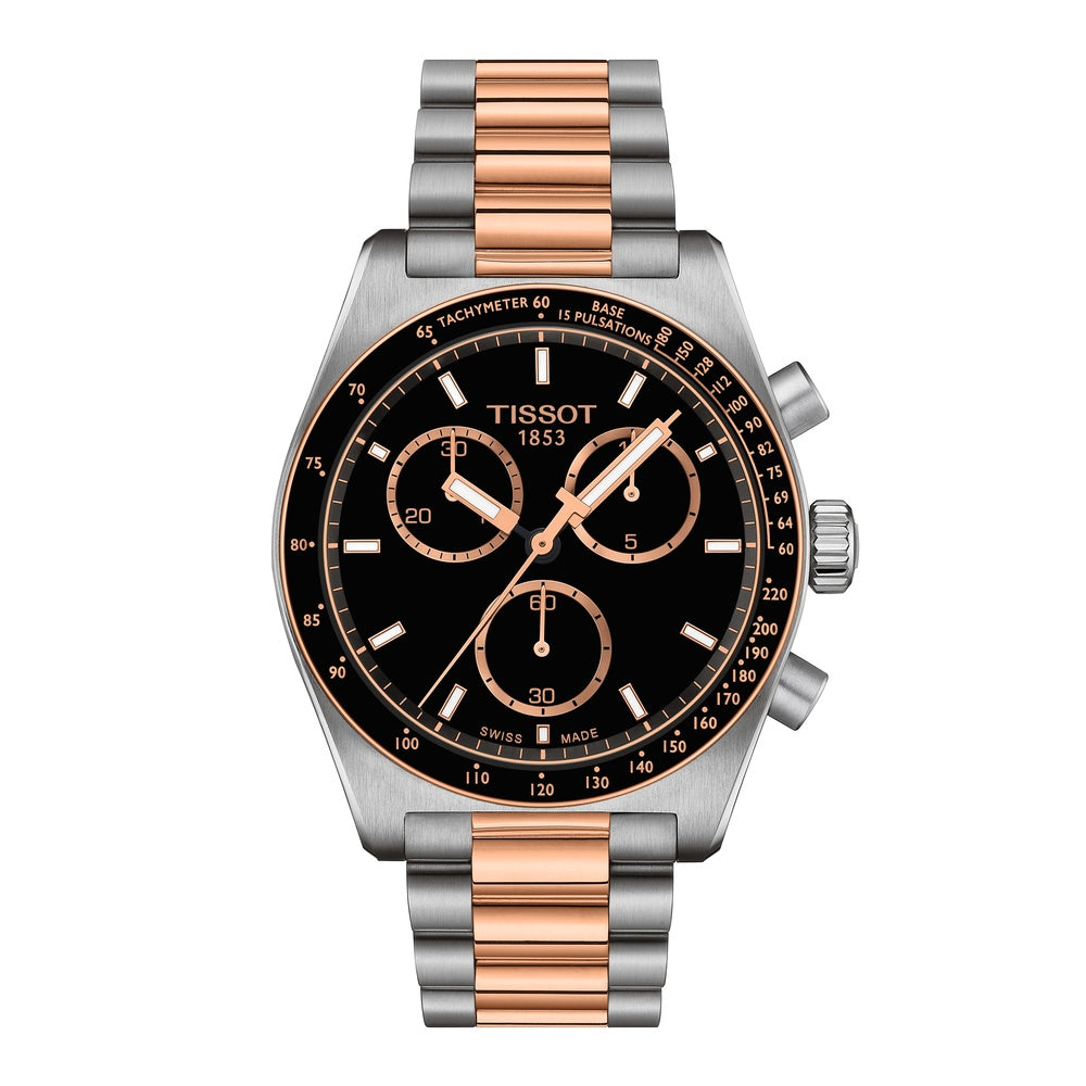 Tissot PR516 Quartz Chronograph Rose & Steel 40mm Watch T1494172205101