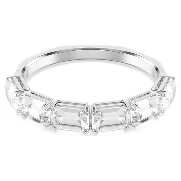 Swarovski Millenia bangle, Octagon cut, White, Rhodium plated