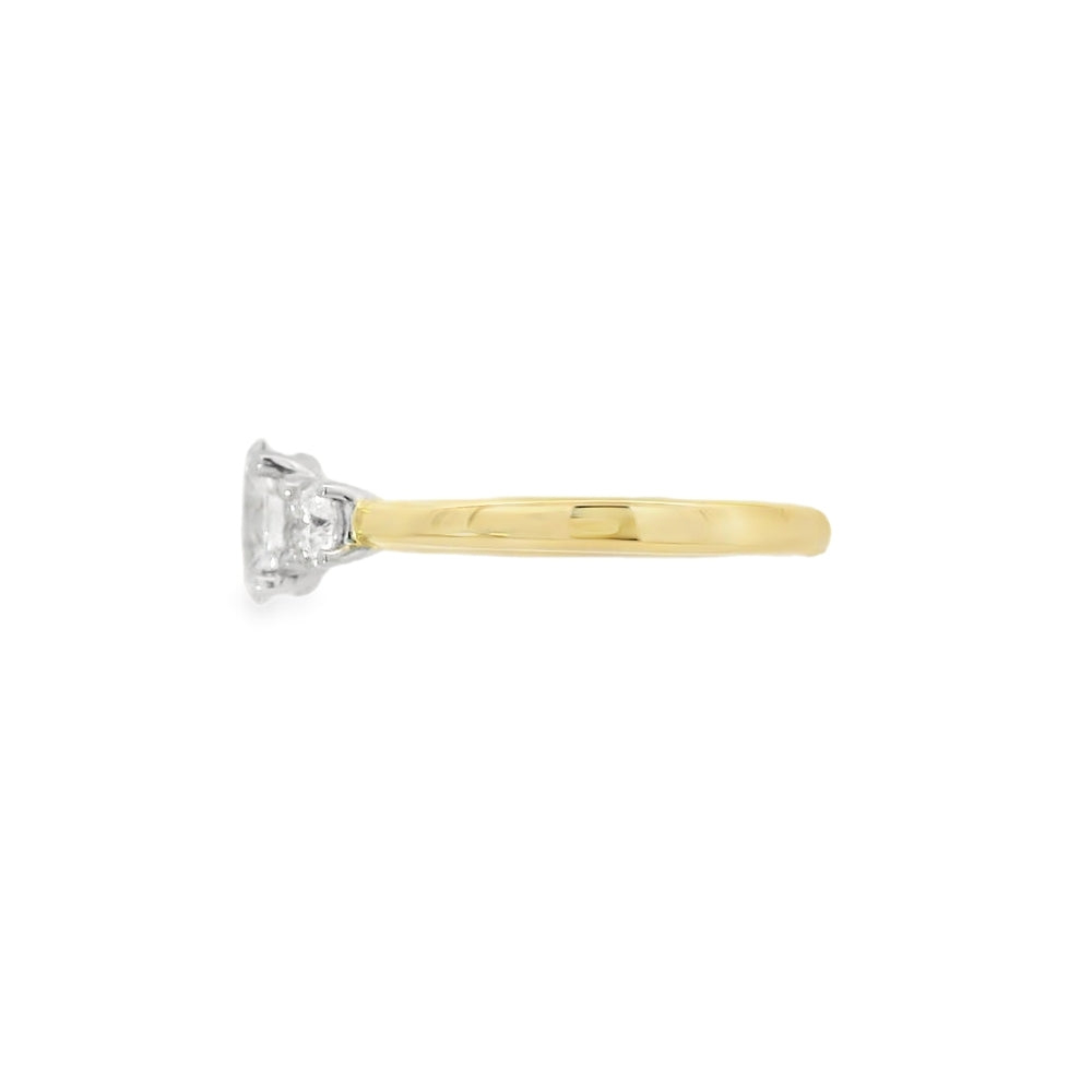 Diamond 3 Stone, 18ct Yellow Gold Ring