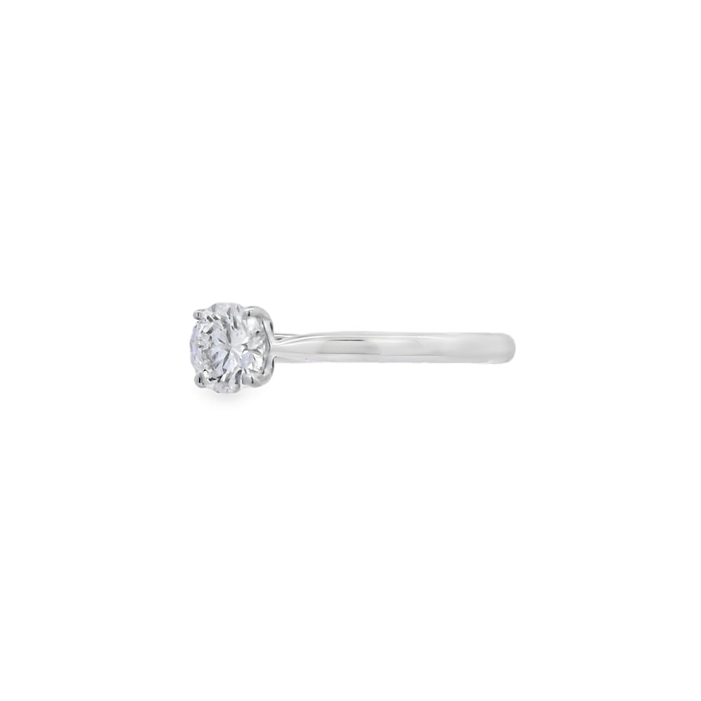 Platinum 0.50ct Round Brilliant Cut Diamond Ring