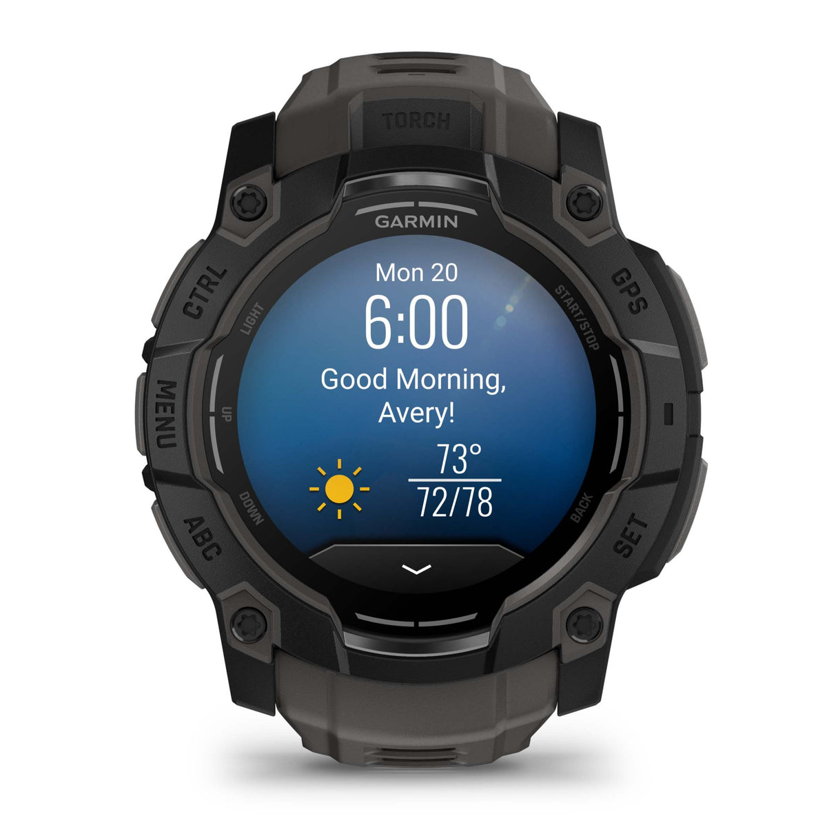 Garmin Instinct 3 - 50mm, AMOLED Black with Charcoal Band 010-03020-00