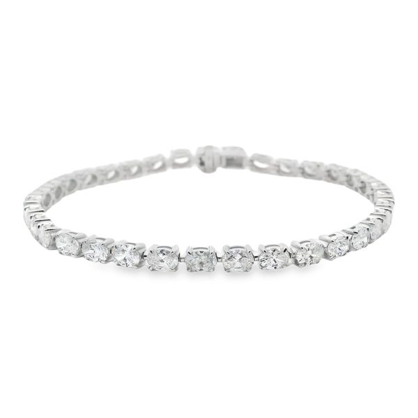 Oval Cut 7.00ct Lab Grown Diamond Bracelet