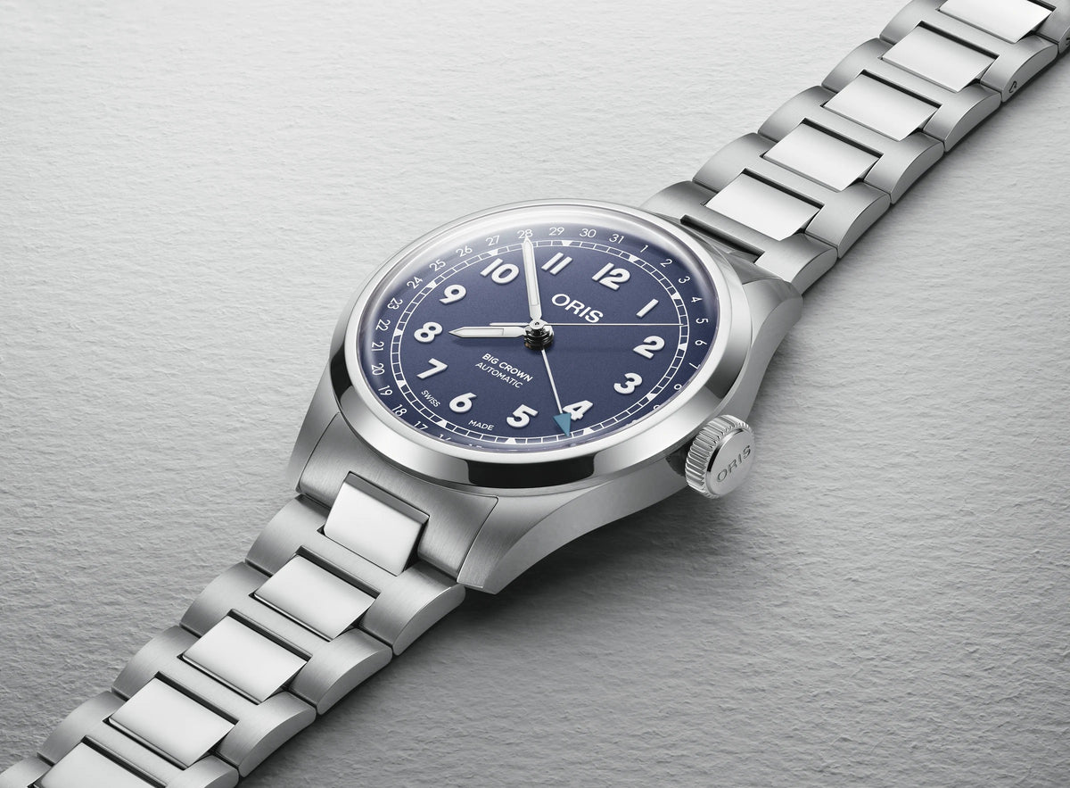 Oris Big Crown Pointer Date Purple Stainless Steel 40mm Watch