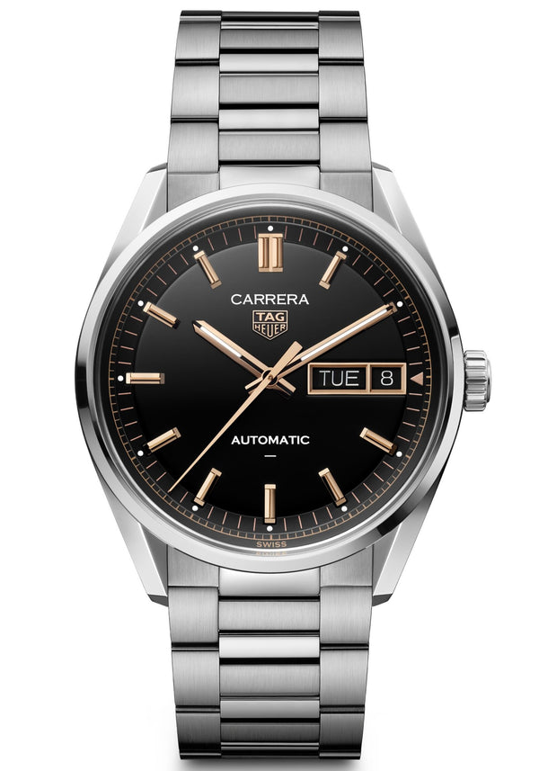 Tag Heuer Carrera Day-Date Automatic, Black Dial, Bracelet 41mm Watch WDA2111.BA0043