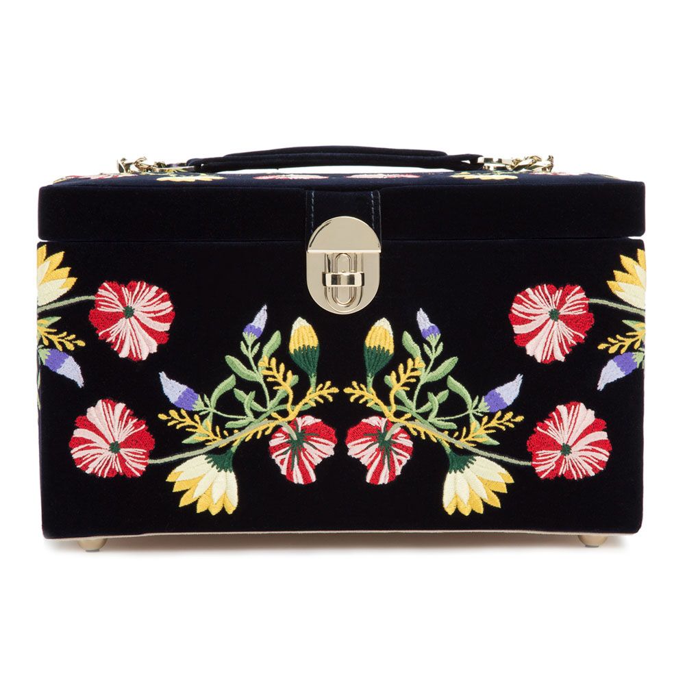 Wolf Zoe Medium Jewellery Box - Indigo